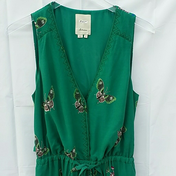ANTHROPOLOGIE Elevenses Papillon Butterfly Romper - Picture 2 of 8